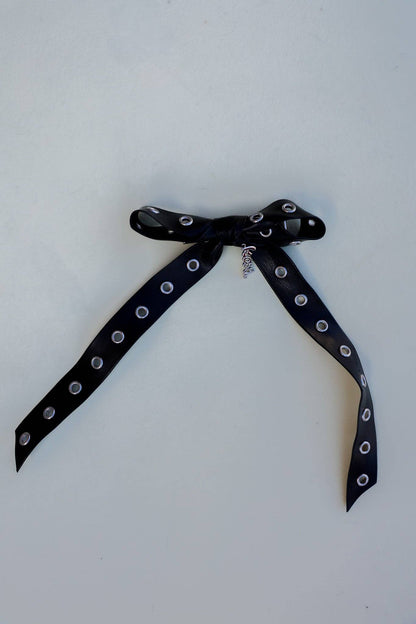 Grommet Leather Mini Bow | KAXI