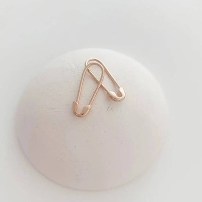 Ainsley Mini Safety Pin Hoops