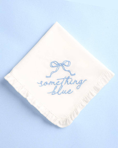 Something Blue Embroidered Handkerchief
