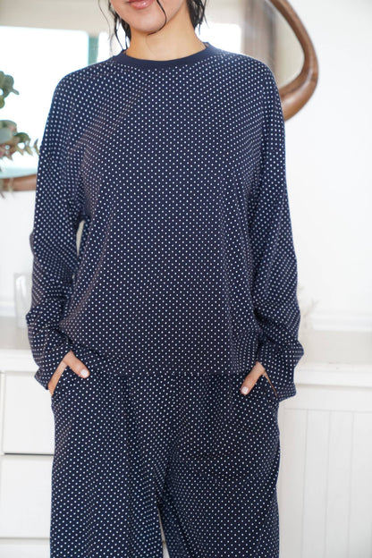 Penny Long Sleeve Polka Dot Top