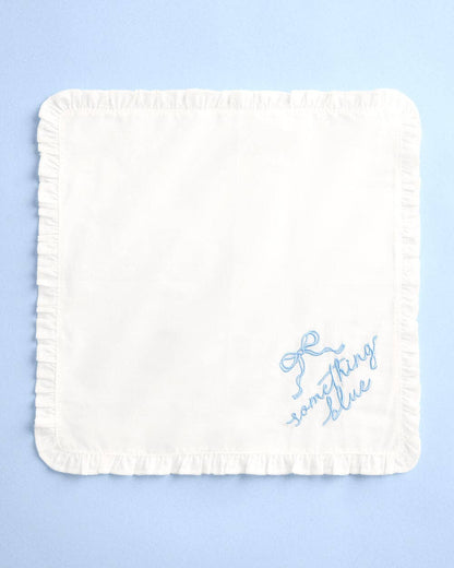 Something Blue Embroidered Handkerchief