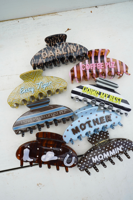Talking Out Loud Hair Claws
