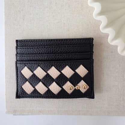 Mariah Woven Small Card Holder Wallet | Pretty Simple