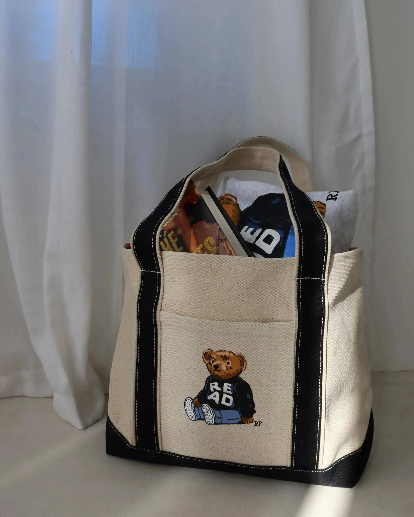 Rebel Bear READ Tote Bag