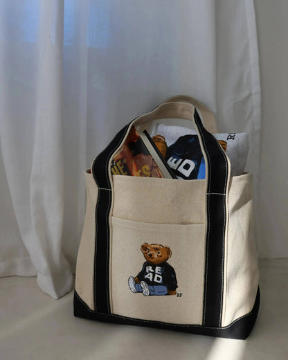 Rebel Bear READ Tote Bag