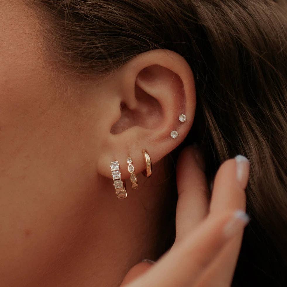 May Raindrop Hoops | Waterproof Jewelry