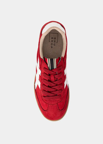 Sasha Red Suede Sneaker