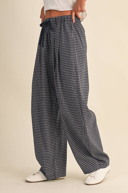 Lauren Checkered Baggy Pants