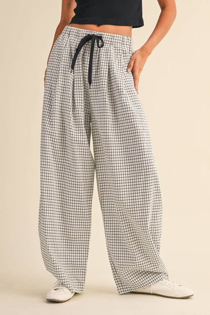 Lauren Checkered Baggy Pants