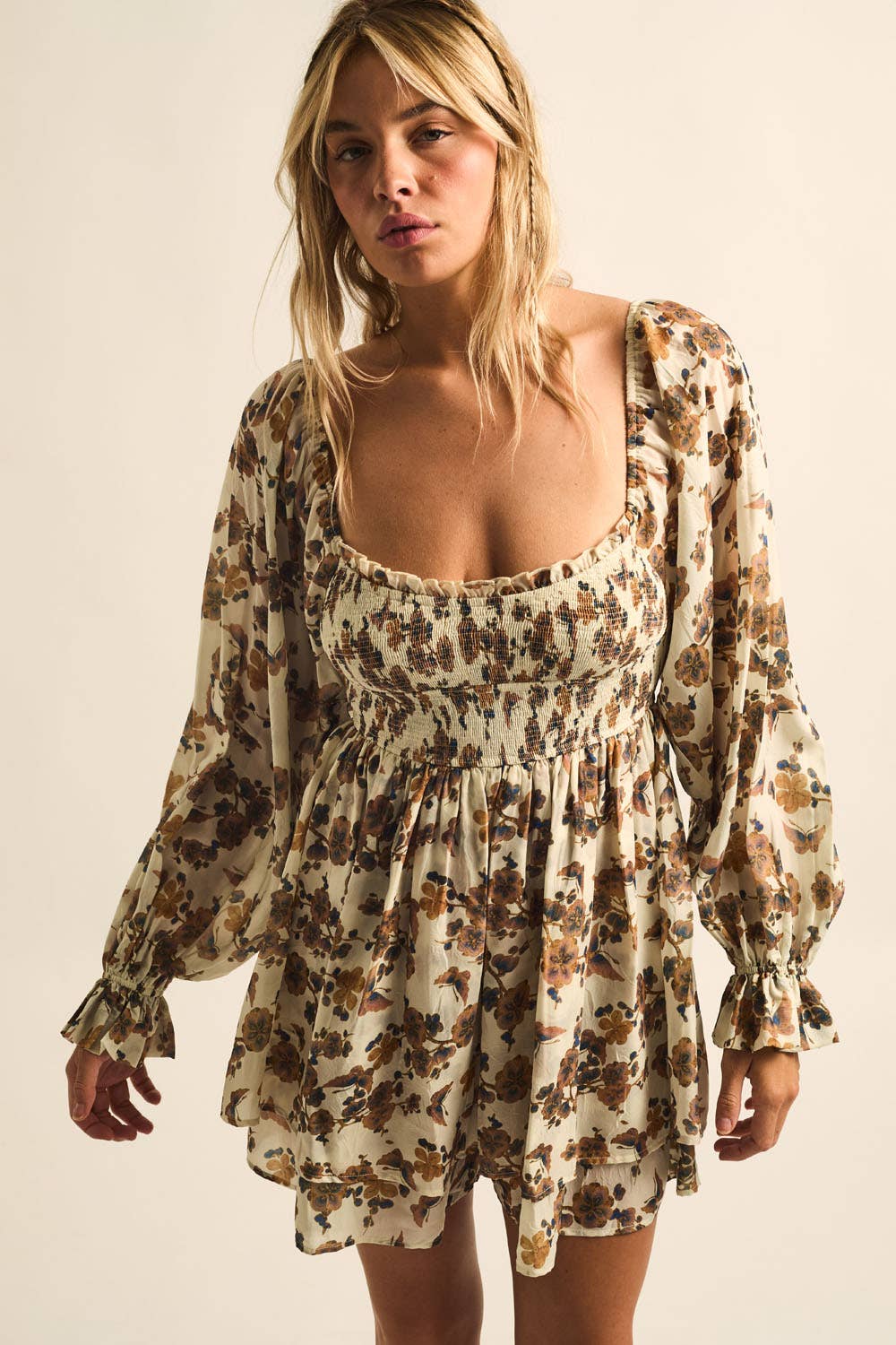 Fiona Floral Tiered Romper