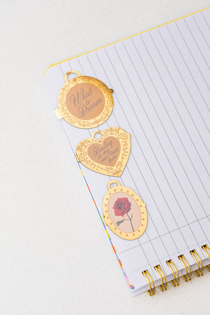 Locket Magnetic Bookmark | Set of 3