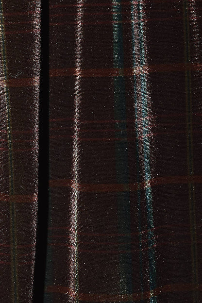 Gigi Plaid Velvet Mini Dress