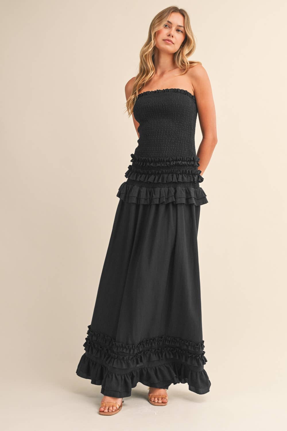 Ida Drop Waist Maxi Dress