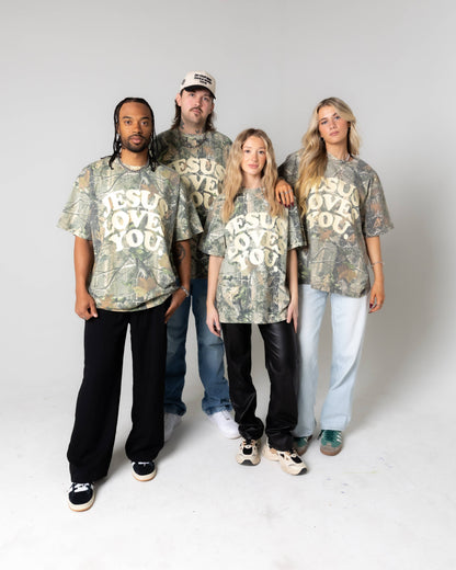 Jesus Loves You | Heavyweight Camo Tee