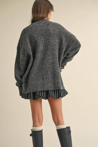 Trina Front Pocket Oversized Cardi