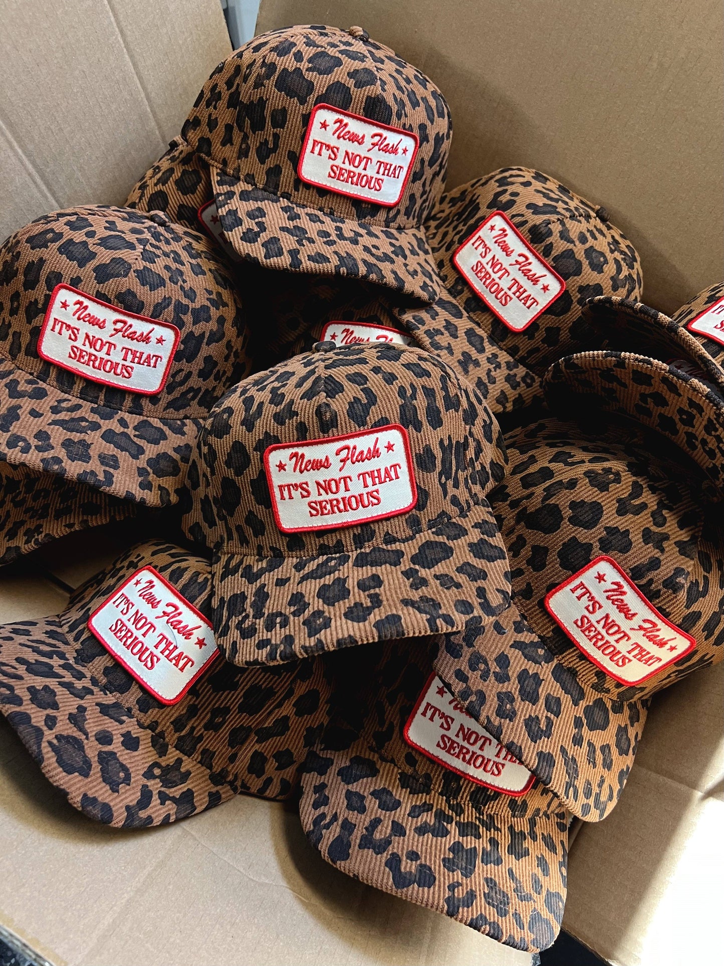 It’s Not That Serious | Leopard Corduroy Hat