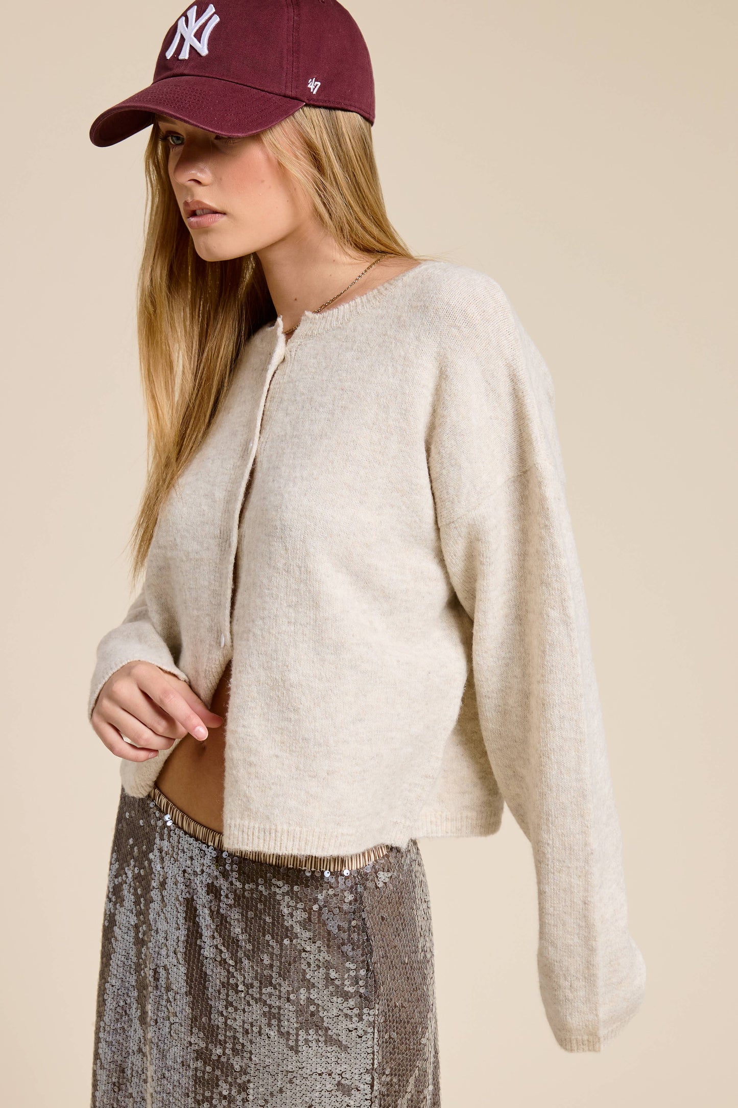 Varsity Patch New York Knit Cardigan