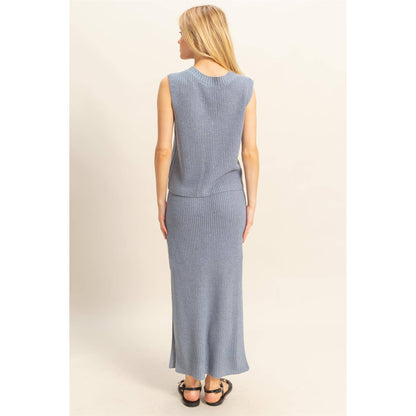 Zina Vest And Fitted Skirt Set