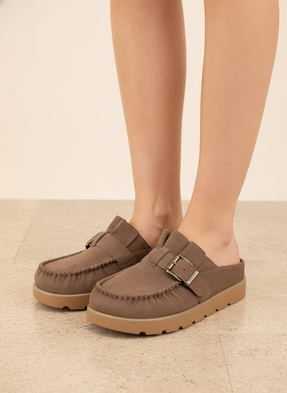Luna Suede Clogs