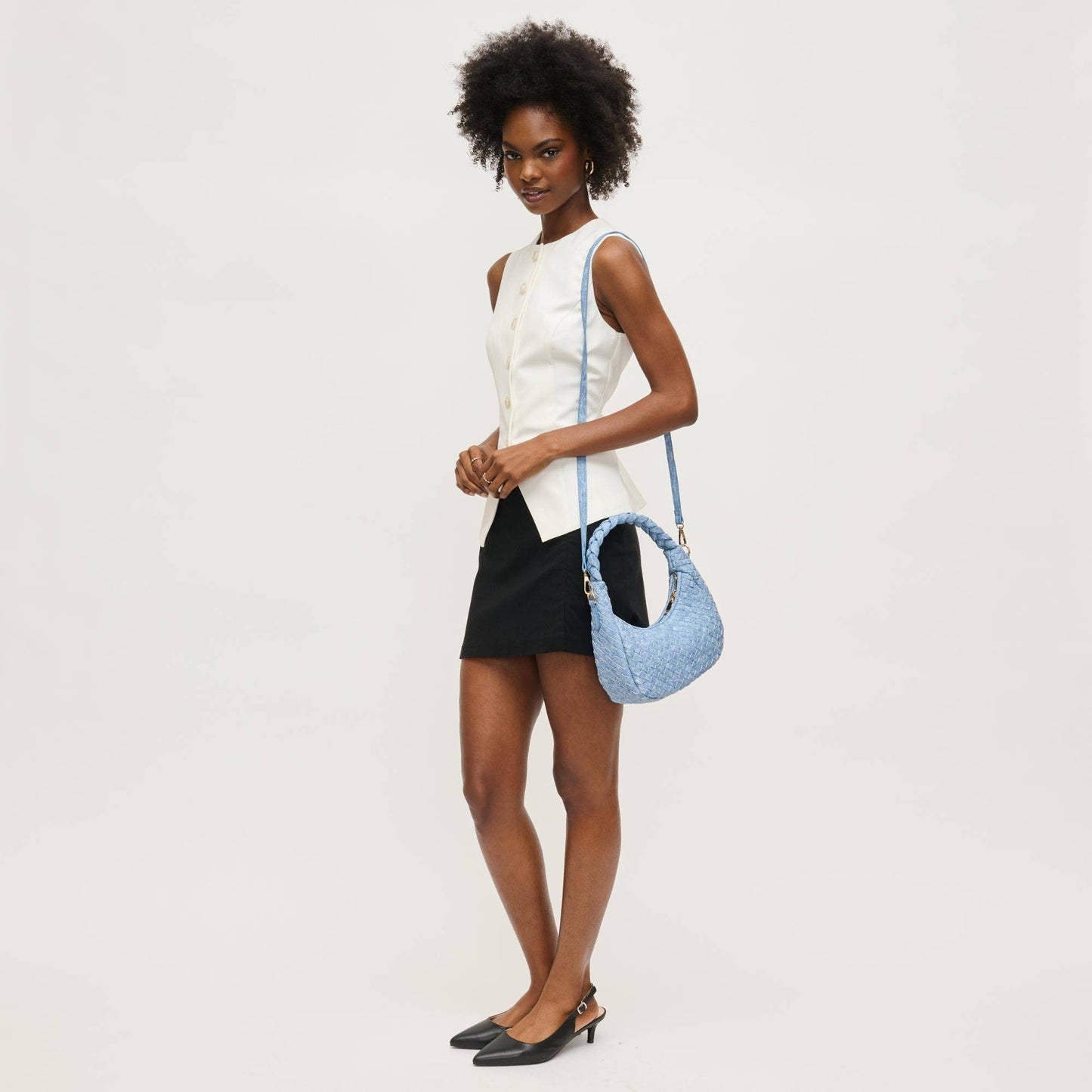 Laken Woven Shoulder Bag Crossbody