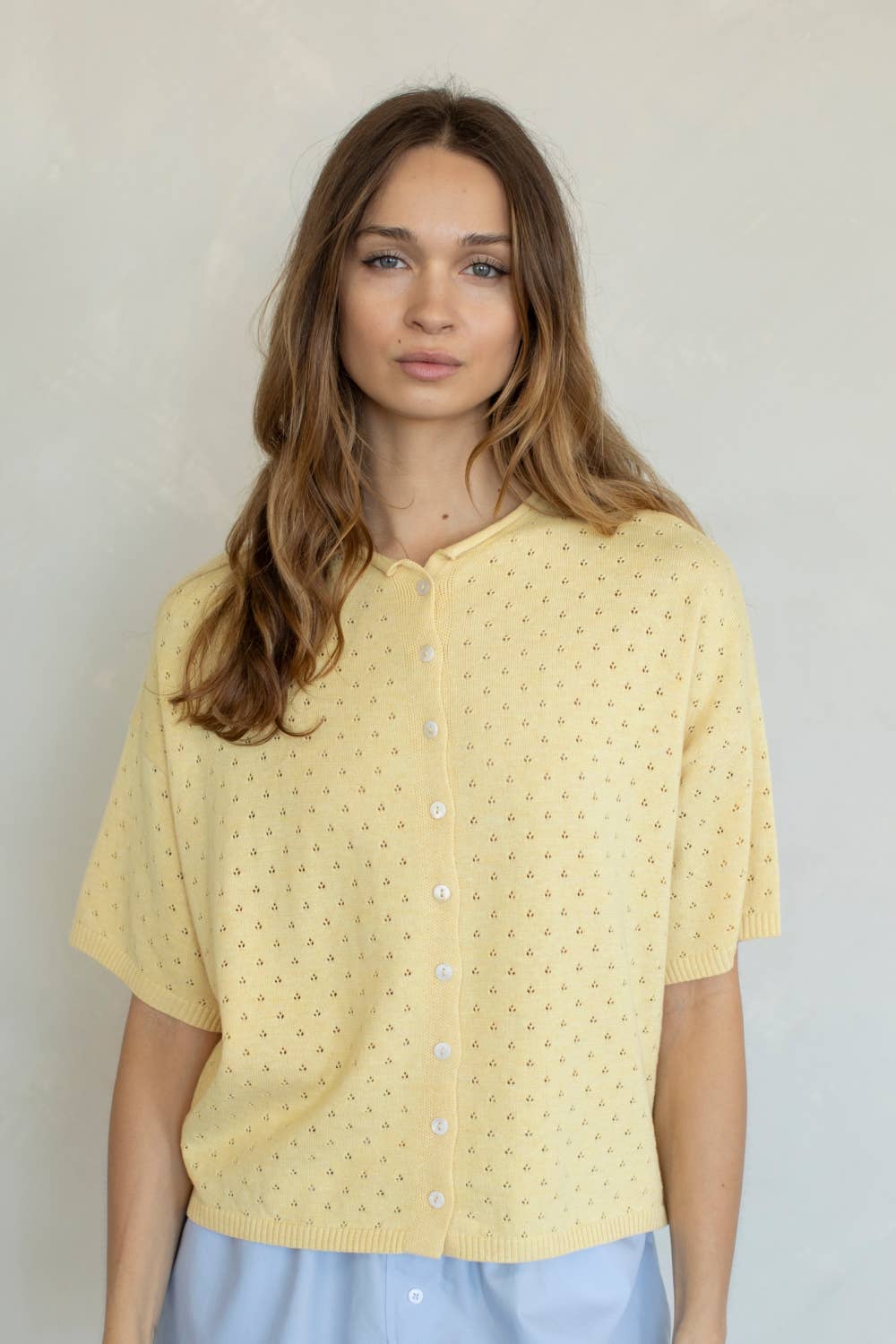 Annalise Pointelle Cardigan