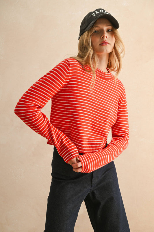 Wanda Striped Knit Long Sleeve