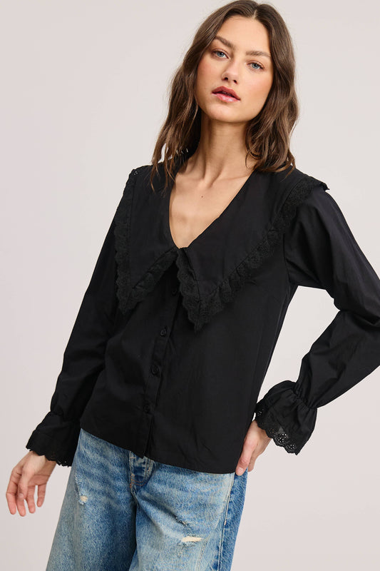Jenny Bib Collar Blouse