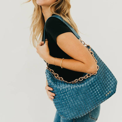 Sienna Slouchy Woven Shoulder Bag | PRETTY SIMPLE