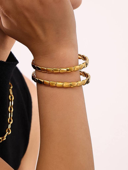 Brae Thin Serpent Bangle | Waterproof Jewelry