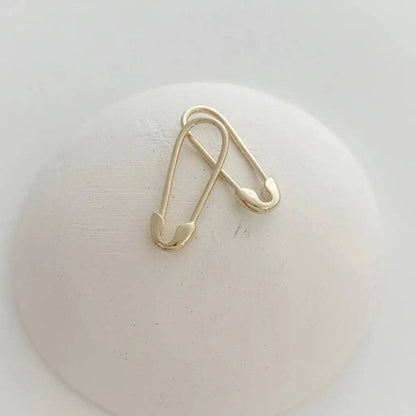 Ainsley Mini Safety Pin Hoops