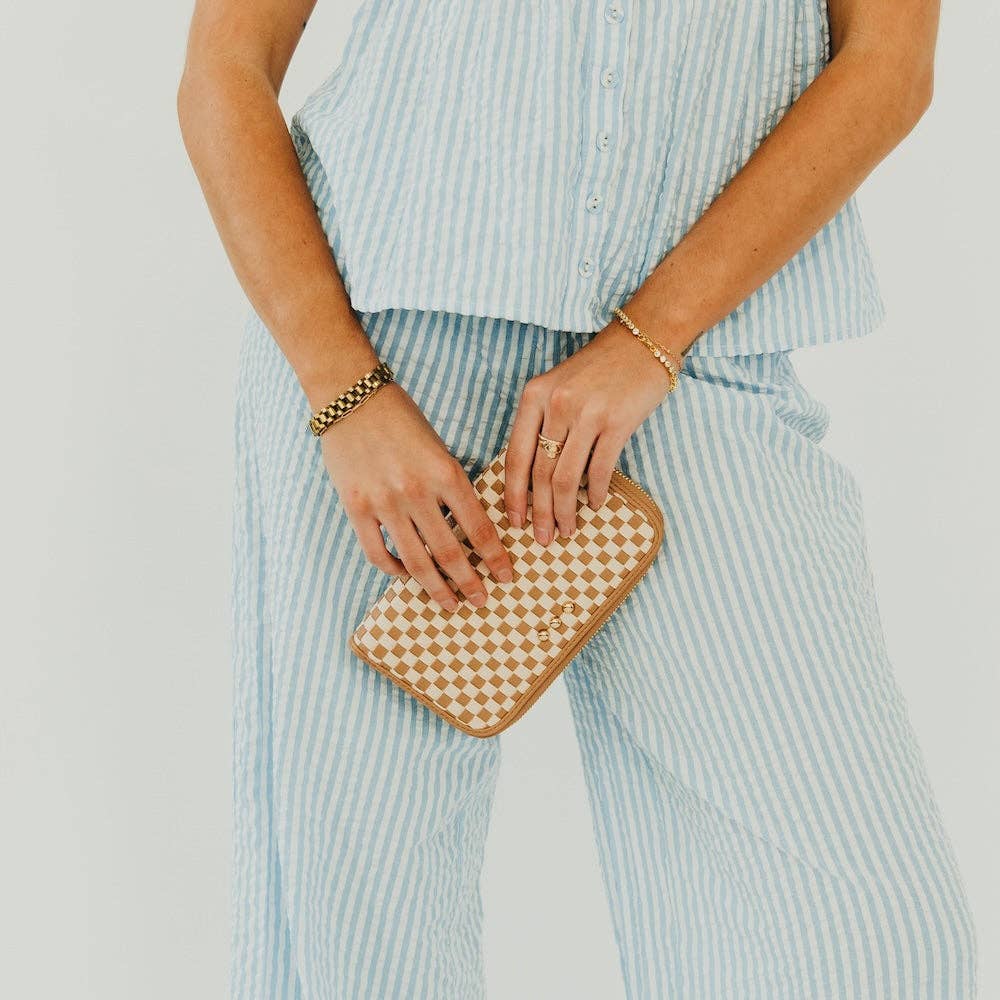 Lenni Large Zip Woven Wallet