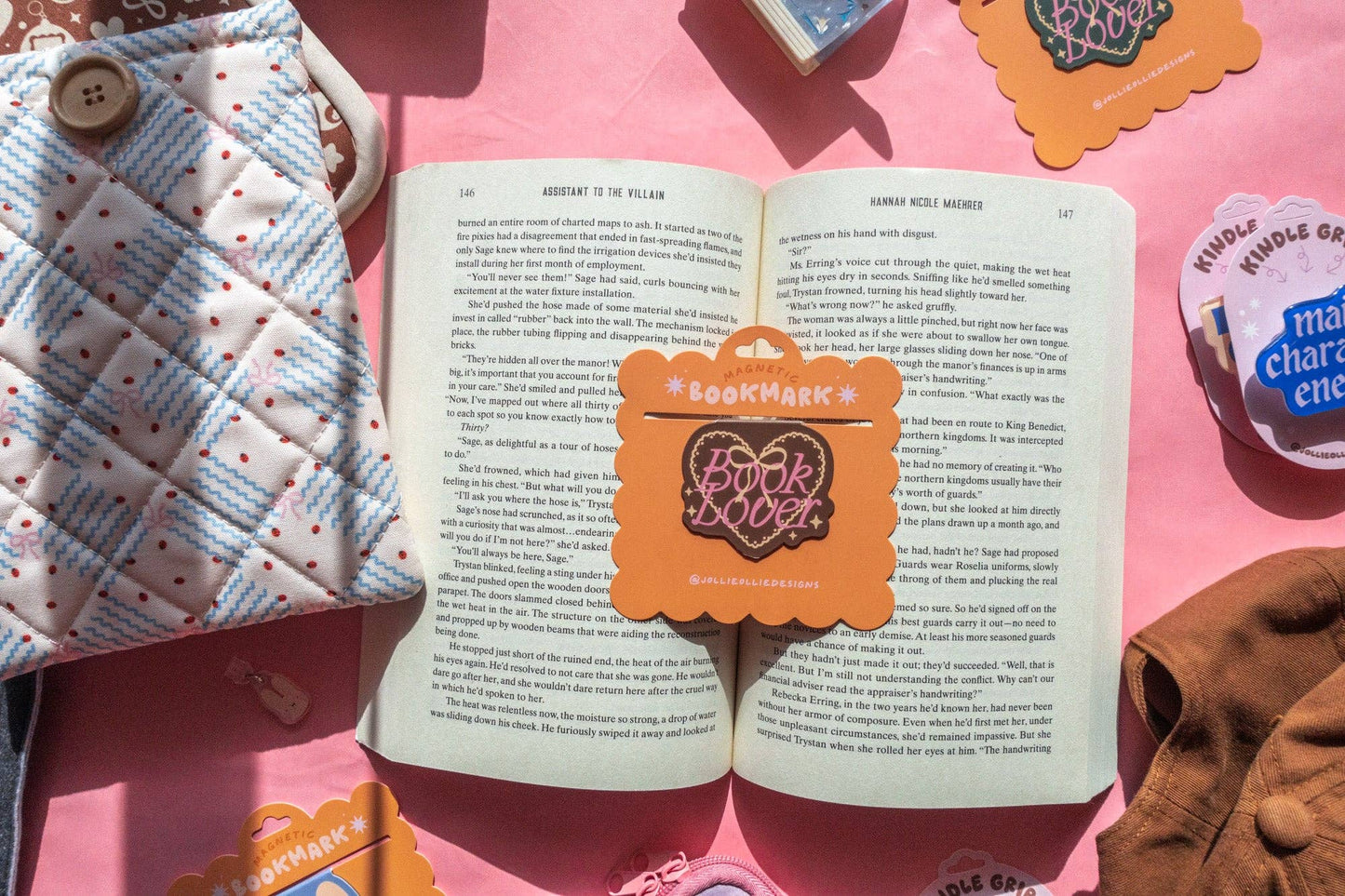 Book Lover Magnetic Bookmark