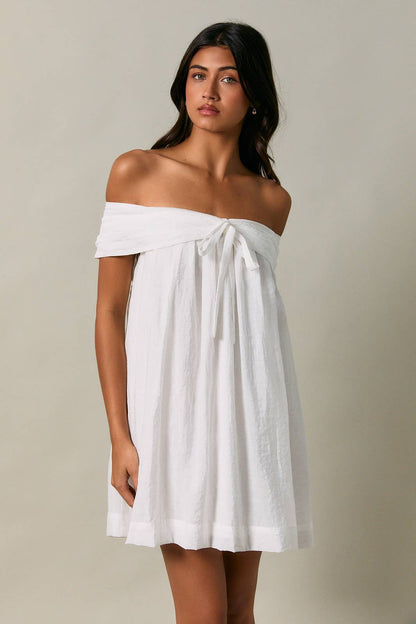 Gaia Bow Mini Dress