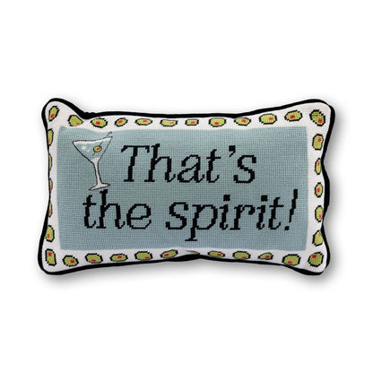 That's The Spirit | FURBISH Needlepoint Pillow