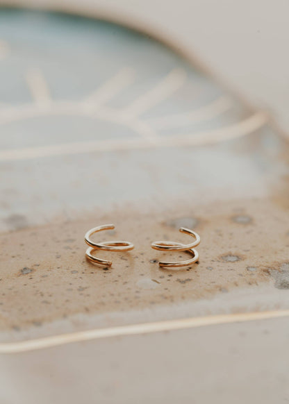 Tiny Twist Earrings | Waterproof Jewelry