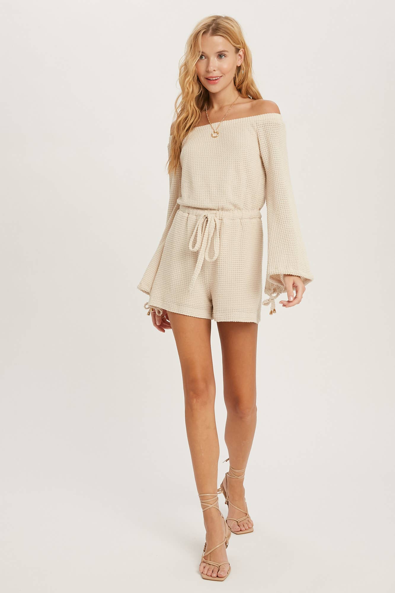 Beachy Waffle Knit Romper