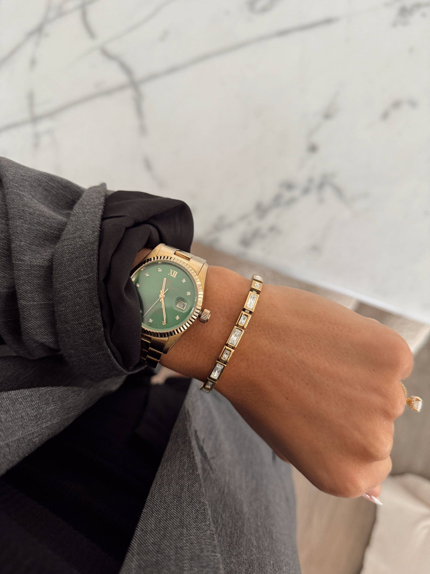 Luda Emerald Cut Bracelet | Waterproof Jewelry