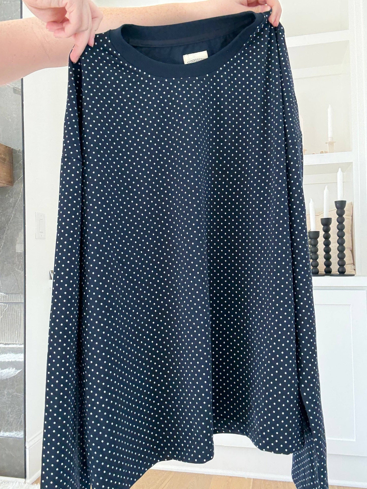 Penny Long Sleeve Polka Dot Top