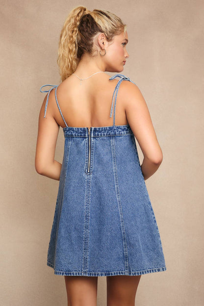Caroline Denim Mini Dress