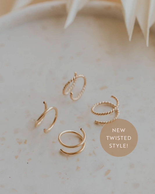 Tiny Twist Earrings | Waterproof Jewelry