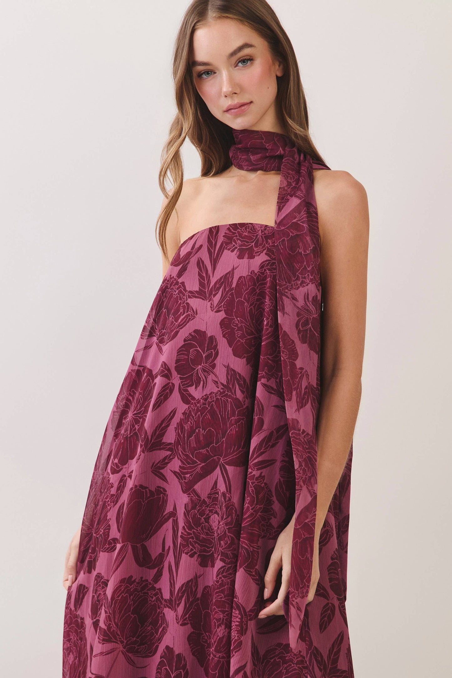 Diana Scarf Maxi Dress