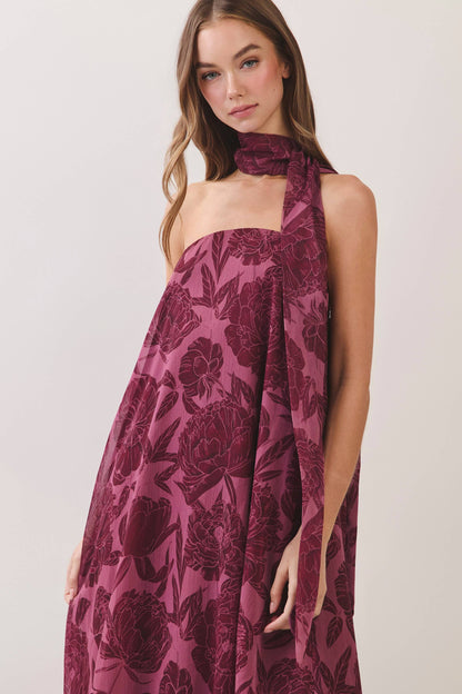 Diana Scarf Maxi Dress