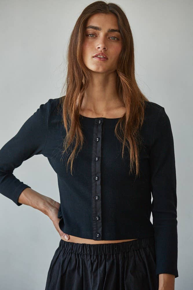 Dani Ribbed Cardi