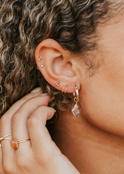 Tiny Twist Earrings | Waterproof Jewelry