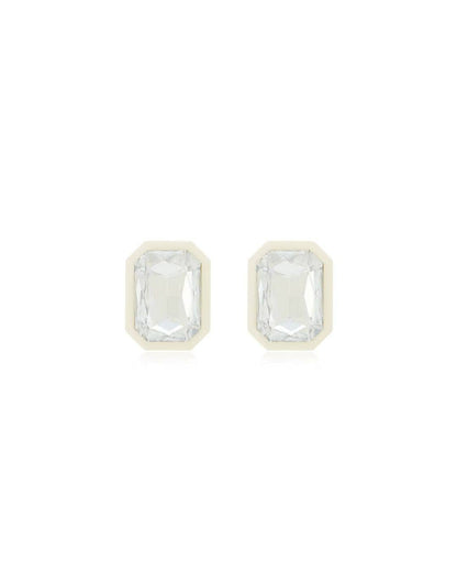 Eva Statement Earrings - White