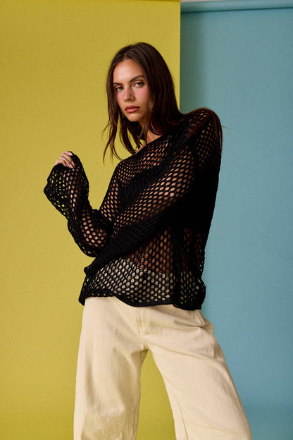 Reese Loose Fit Cover Up Long Sleeve