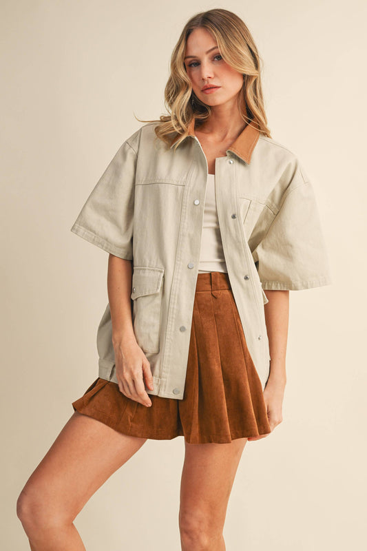 Anna Short Sleeve Chore Jacket