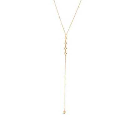 Zircon Lariat Necklace | Waterproof Jewelry