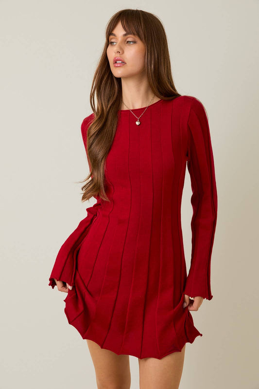 Gem Sweater Mini Dress