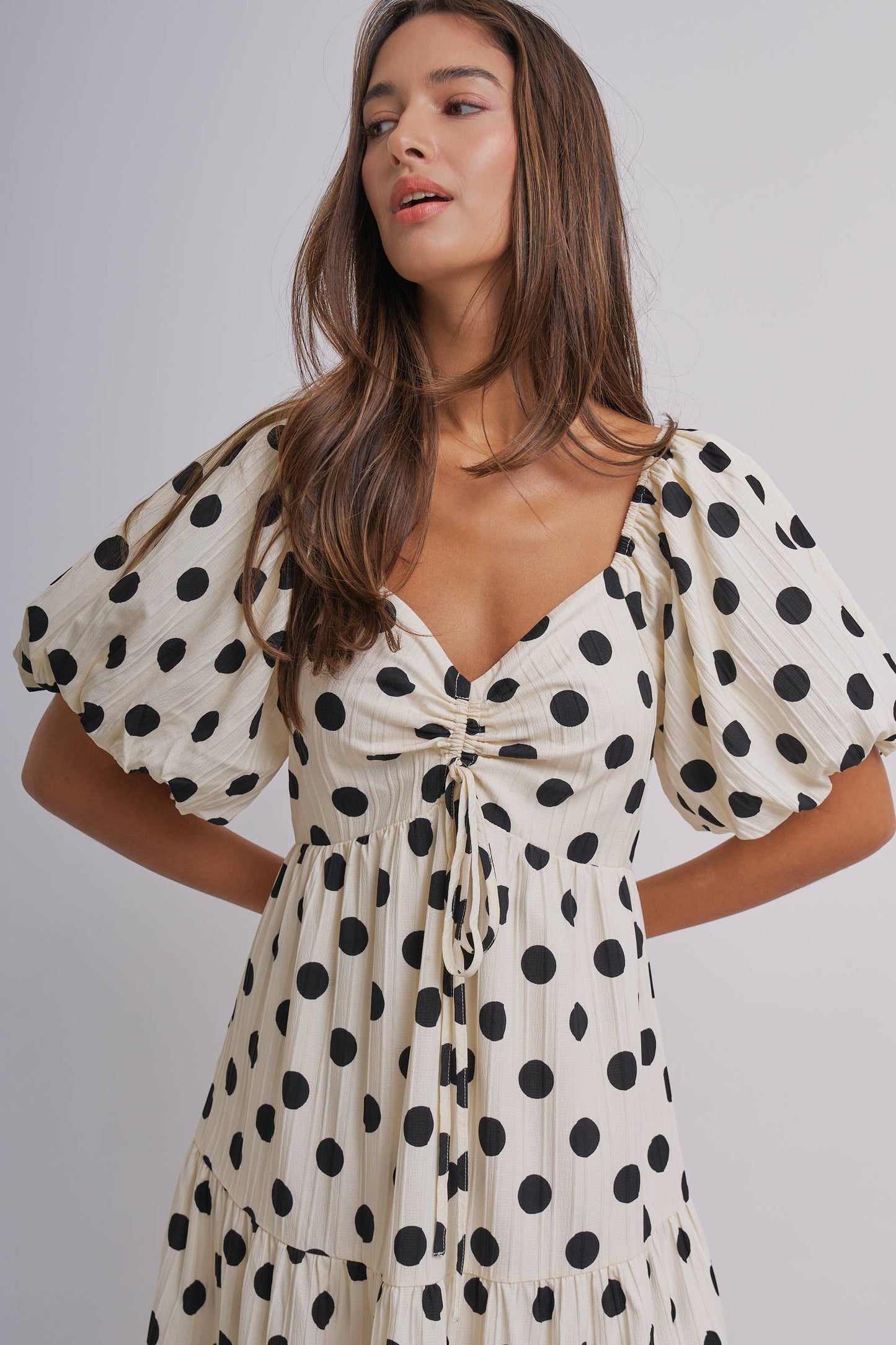 Liana Polka Dot Maxi Dress